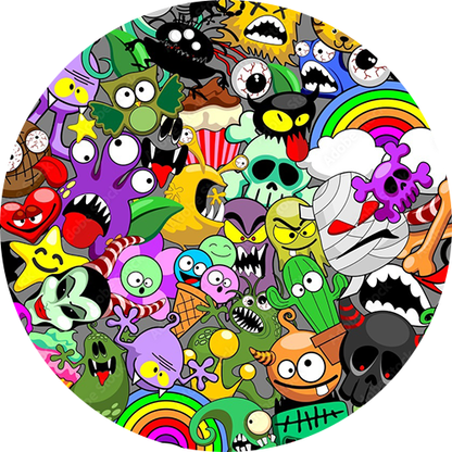 Scrub Hat (Halloween Monsters Fun)