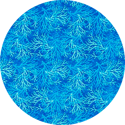 Scrub Hat (Coral Blue)